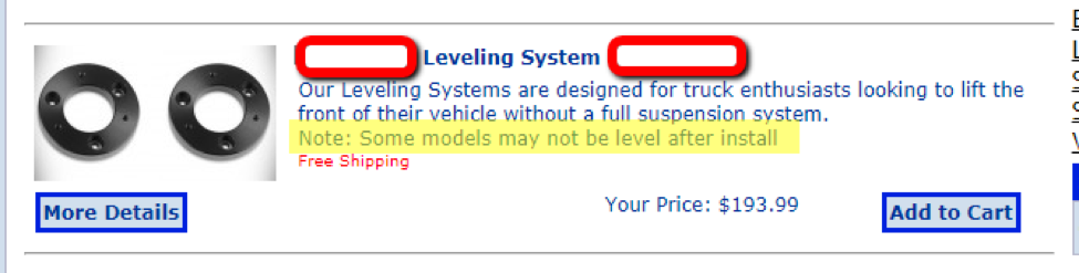 Leveling Systems